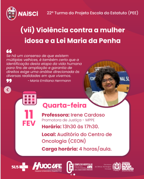 Folder 22ª Turma do Projeto Escola do Estatuto